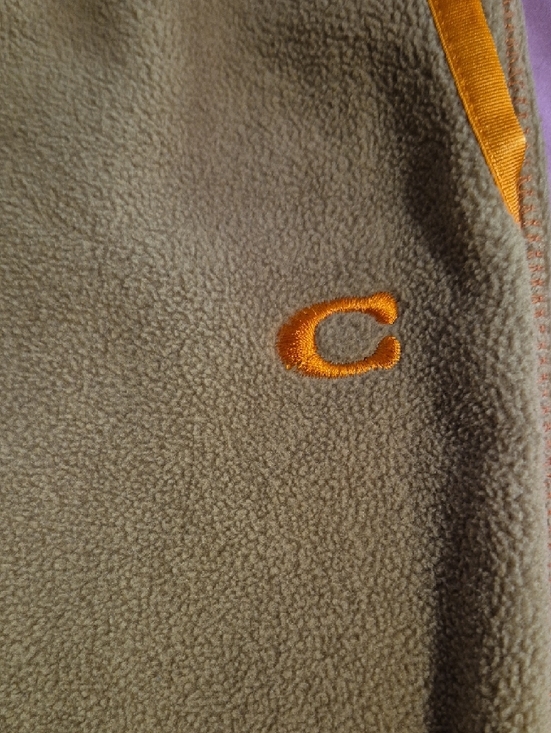 Vintage Coach Tan Orange Fleece Joggers - Picture 2 of 5